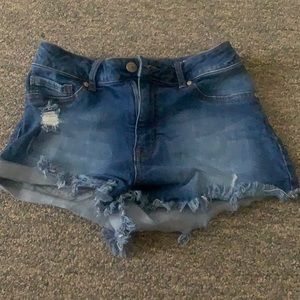 High rise barely worn Jean shorts